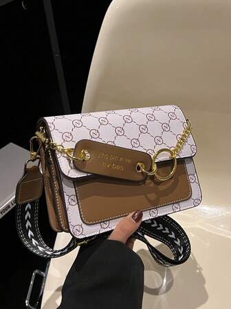 Mini Moda Desenli Çapraz Çanta