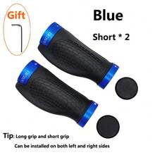 زوج من مقابض المقود المضادة للانزلاق للدراجة الجبلية، أغطية مقود الدراجة، أكمام مقود الدراجة المطاطية القابلة للقفل، مقاس 2-2.5 سم، مناسبة للدراجات الجبلية والطرق - الأزرق - مشاهدة 6