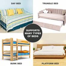 DMI Foldable Box Spring Bunkie Board For Twin Size Bed Brown Provides Strong Support And Streamlined Design With Minimal Bed Height Ideal For Space-Saving Solutions In Dorm Rooms Guest Bedrooms Or Small Apartments Assembly Required - Brown - View 6