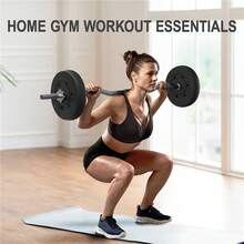 Butterslay 66lb Detachable Barbell Weight Set For Lifting Exercises - màu đen - Xem 1