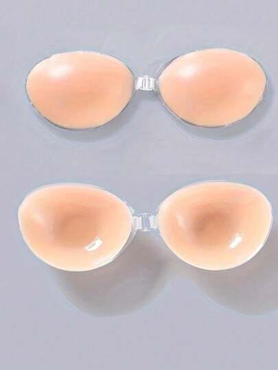 1件装女士硅胶隐形文胸，隐形肩带提拉塑形设计，自粘式无肩带隐形款式，适合搭配婚纱/礼服、露背装、吊带裙、紧身连衣裙、薄纱上衣、吊带套装、新娘送礼会、旅行、派对、鸡尾酒会礼服、婚礼/正式晚宴等场合。