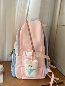 Elegant Backpack With Large Capacity For Girls, Cute Double Shoulder Bag For Middle And High School Students, Perfect For Students In Grades 3 To 6. Class - 1 - 查看 6