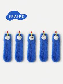 1/2/3 pary damskich spersonalizowanych i kreatywnych skarpetek, grube i ciepłe skarpetki, śmieszne skarpetki, brzydkie skarpetki, urocze skarpetki, skarpetki z dużymi oczami, pluszowe skarpetki, jesień i zima w nowym stylu, grube i ciepłe skarpetki podłogowe, skarpetki do połowy łydki - Wielokolorowe - Zobacz 26