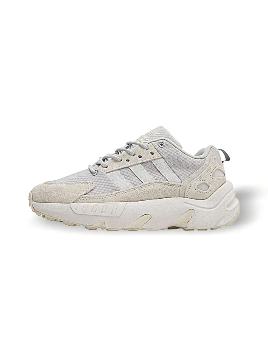 ZX 22 女式运动鞋健身跑步休闲轻便缓震亲肤修身版型标志色块易搭配舒适日常灰色 HP9067 - 白色 - 查看 1