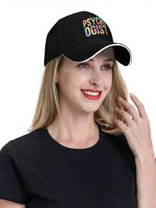 School Psychologist Tie Dye Appreciation Day Back To School (1) Casual Trucker Sandwich Baseball Cap In Black For Men Hat - Black - View 6