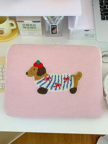 Laptop Case White Tablet Bag 11 Inches/14 Inches Computer Bag IPad Bag Laptop Bag Sausage Dog Sticker Laptop Bag File Bag Laptop Protective Case Computer Bag 11 13 14 15.3 15.6 Inches Portable Desktop Computer Bag Mac Book Tablet Computer Bag 9-11 Inches IPad Air 4 5 Pro 11 Mini 5 6 IPad Bag Shockproof Bag