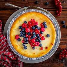 10/20个9英寸一次性铝箔派盘；圆形铝箔烤盘，用于制作美味的派、酥脆的派皮或美味的乳蛋饼、煎蛋饼或蛋糕。 - 彩色 - 查看 6