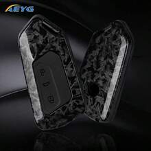 Carbon Fiber Texture ABS Car Key Shell Protective Cover For Golf 8 ID.3 ID.4, Octavia A8 MK4 MK8 (2022/2021) And GTI R - G Model - View 1