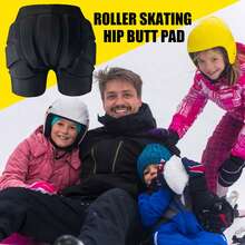 Butt Pads For Kids Skating Breathable And Lightweight Padded Buttocks Shorts Suitable For Cycling Hockey - Black - View 4
