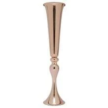 SHIOUCY 6 Stück Metall Trompeten vase, Gold Geblühte Trompetenvase, 13 * 56.5cm Blumenvase für Hochzeitsfeiern Jubiläum Party Zeremonie Heimdekoration - Gold - Übersicht 10