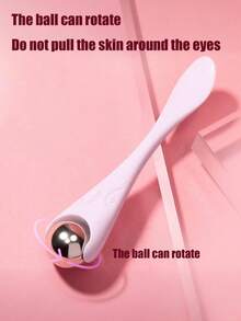 1 件眼霜按摩棒和刮刀，双头眼部按摩滚轮 - 彩色 - 查看 4