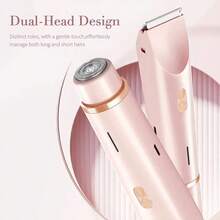 二合一防水女士电动剃须刀，干湿两用，带比基尼修剪器，电池容量：650mAh - 彩色 - 查看 2