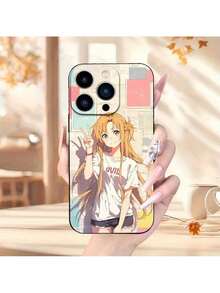 Funda con diseño, a prueba de golpes con protección de lente, hecha de TPU negro, adecuada para modelos 11 a 16 Pro Max, regalo para ti, amigos y familia. - Blanco antiguo - Ver 9