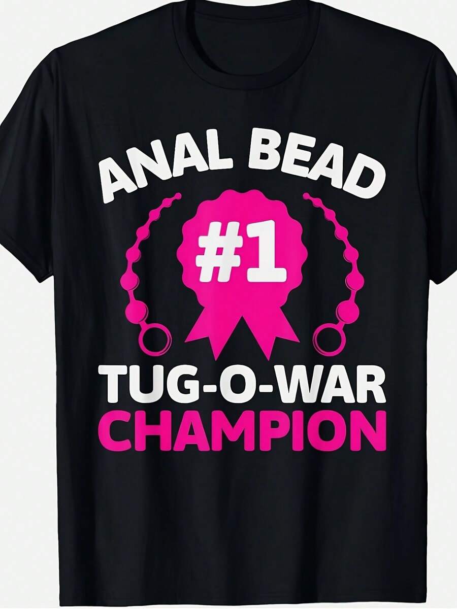 Funny Adult Humor Cringe T Shirt Short-Sleeved Men T-Shirts 220g Cotton, Christmas, Father Holiday Gifts, Perfect Fan Gifts, Couples' Outfits, Men Clothes - 黑色 - 查看 1