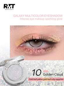 1 Color Pearl Eyeshadow Palette - Shimmery, Metallic Finish, Long-Lasting, Eye-Brightening, High-Shine Eyeshadow With Smooth Potato-Like Texture, Suitable For Women, Mothers, Wives, Sisters, Girls, Girlfriends - 10瑰雲 - 查看 12
