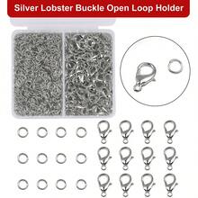 150pcs/Set 50pcs Lobster Clasps 100pcs Jump Rings Jewelry Making Kit, For Necklace Earring Bracelet Jewelry Crafting