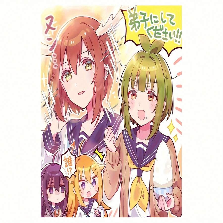 1 Piece Shikanoko Nokonoko Koshitantan My Deer Friend Nokotan Canvas Art Poster, High-Quality Waterproof Soft Canvas Material, Frameless Wall Decor For Anime Fans - Multicolor - View 1