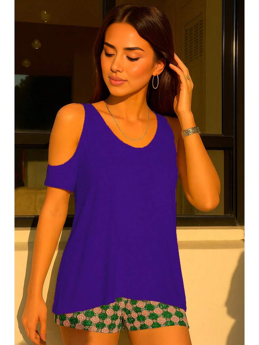 Blusa Ligera Dama De Moda Con Hombros Descubiertos #SensaciónDelujo #EstiloRomanticoDeSanValentín