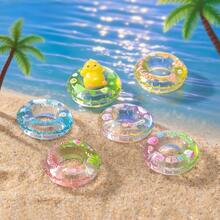 Nouvelle tortue végétale et fruitée fluorescente dans le noir - Mini tortues végétales et fruitées - Tortues assorties - Décoration de résine 3D multicolore en forme d'anneau de natation - Accessoires DIY - Ornement de résine de voiture pour micro-paysage - Charm de sangle de téléphone en gel à la crème de dessin animé - Décoration de résine de mini-pince à cheveux - Ornement d'intérieur domestique - Décoration de collection - Cadeau - Multicolore - Voir 10