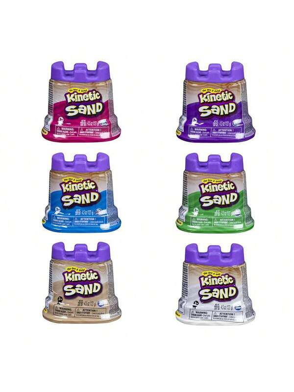 Spin Master Kinetic Sand 6059169, 6-Box ,6- Colour, 4.5 Oz (127 G) , 6 Color