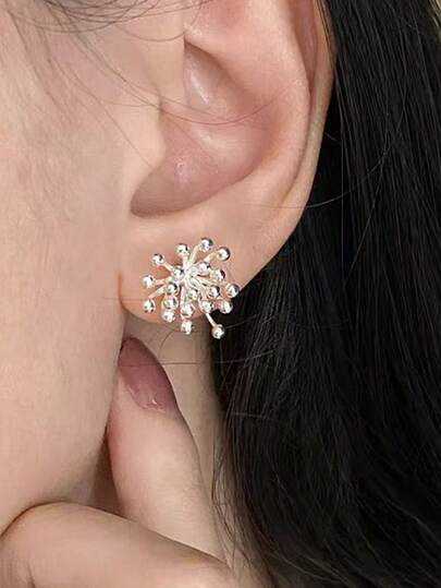 2 piezas Pendientes románticos con chispas y diente de león - Regalo exquisito para mujeres, parejas, mejores amigos, Navidad, Día de San Valentín, Día de la Madre