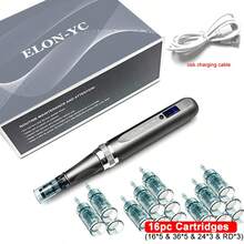 Christmas, New Dermapen M8 Device With 16pc Replacement Heads 0.18mm (16*5 & 36*5 & 24*3 & RD*3)- USB Rechargeable, Built-In Battery, Christmas Gifts For Women - Dermapen-M8 với 16 chiếc ghim - Xem 7