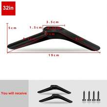 Support de base de télévision universel avec jeu de vis, convient pour le salon et la chambre à coucher - Multicolore - Voir 6