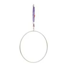 Aerial Hoop Kit Aerial Hoop Aerial Dance Circus Ring For Yoga Acrobatics Gymnastics - Silver - View 5
