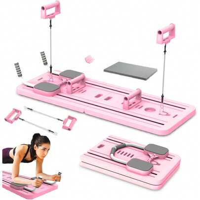 Tabla Abdominal Multifuncional Plank Trainer Rodillo Negro-1