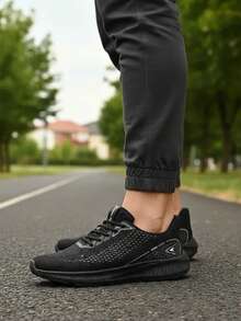 Sporty Simple Sporty Tie Eyelet Gym And Fitness ALL - màu đen - Xem 2