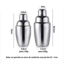 1 pieza 350ML/750MLCoctelera de acero inoxidable, Juego de herramientas de coctelera de acero inoxidable, Coctelera de cóctel de lujo. ¡Jarra mezcladora de bebidas y licores! Herramientas de bar y club nocturno, suministros para fiestas de Halloween y Navidad - Plateado - Ver 2