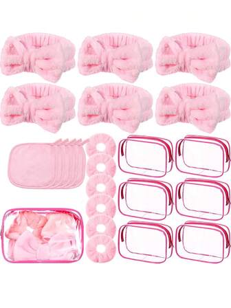 24pcs Spa Slumber Party Supplies, Including Hair Brush, Heart Glasses, Mirror, Spa Headband, Bachelorette Party Favors, Bridesmaid Gifts, Sleepover Gifts,Gifts,Travel,Gifts For Women,Hair Stuff,Stocking Fillers,Stocking Stuffers For Women,Stocking Fillers Women,Christmas Gifts,Christmas Stocking Fillers,Gifts For Women,Stocking Stuffers For Adults,Stocking Fillers For Adult,Hair Stuff,Women's Accessories,Stocking Stuffer,Coming-Of-Age Hair Accessory,Christmas Hair Accessories,Gift Ideas For Women,Beauty Stocking Fillers