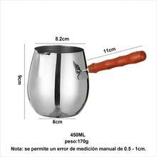 1 pieza Acero inoxidable 304 Taza para arte de latte,Diseño con mango de madera, herramientas para arte de latte, herramienta de pico puntiagudo para barista, accesorios de taza para flores de café y té con leche,espuma de leche - Usos: Año Nuevo, Día de Acción de Gracias, Navidad, artículos de cocina Rama, uso en fiestas, comedor familiar, suministros de cafetería de alta gama, regalo especial, uso en la barra del bar - Plateado - Ver 13