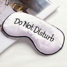 1pc Embroidered Silk-Like Sleep Eye Mask, Blackout Blindfold With Adjustable Strap, Portable Travel Nap Silk Sleeping Eye Mask - Multicolor - View 13