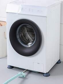 4/8个防震脚垫，适用于烘干机底座、通用洗衣机底座，带防滑减震垫/支架，橡胶脚垫，防滑防潮静音垫，降噪