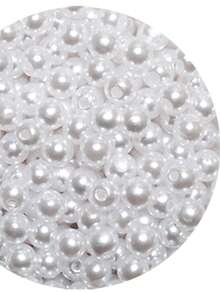 10mm ABS Pearl With Through Hole 125 Units - Crafts - 白色 - 查看 3