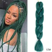 Extensiones de trenzas sintéticas de color ombre afro de 24 pulgadas de largo para mujeres, cabello Kanekalon