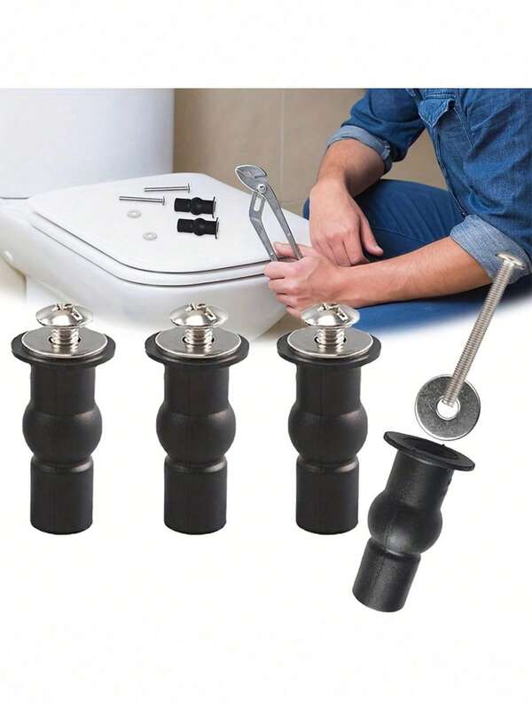 M6 Gummi-Expansionsschraube zur Befestigung der Toilettenabdeckung, Gummi-Expansionsschraube, Befestigungsschraube für Toilettenabdeckung