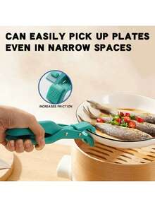1pc Multi-Functional Silicone Kitchen Trivet - Heat Resistant Tray And Bowl Lifting Clamp - Multicolor - View 6