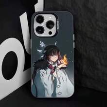 Funda de teléfono G- Columbina para 17,16,15,14,13,12,11,Pro,Max,Plus, anti-caída, negra mate dura - Z6 - Ver 9