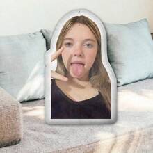 Custom Shape Pillow, Funny Girlfriend Boyfriend Photo Pillow, Gift In Memory Of Loved One, Personalized Pillow With Picture,Multi-Functional,Reusable,Ornamental,Exquisite,Stylish,Soft,Adorable,Colorful,Cute,Funny,Custom,Personalized,Customized,Unique,Ideal Gifts For Her,Ideal Gifts For Him,For Anniversaries,For Birthdays,Toys & Games,Haunt Your Home,Unique Gift,Perfect For Home Decor,Machine Washable, Digital Printing - Multicolor - View 5