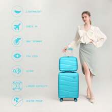 Suitcases - Sky Blue - View 3
