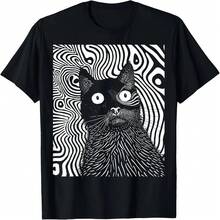 - Camiseta  Cat Pastel Goth Gótica Grunge Alt Punk Weirdcore - Negro - Ver 1