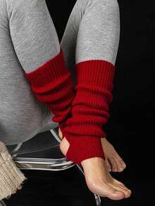Thick Warm Leg Warmers - Winter Knit Boot ,Comfortable For Cold Weather, Cozy - Multicolor - View 13