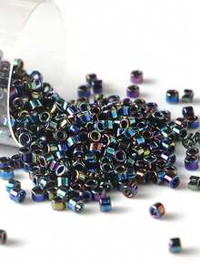 日本产 1.6mm 11/0 Delica 玻璃珠 10g 多色 DB 11/0 工艺品 DIY 珠子，适用于珠宝制作