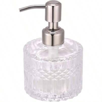 YunNasi Soap Dispenser Refillable Liquid Soap Dispenser Glass And Stainless Steel Nozzle For Dishwasher Liquid Shampoo Lotion Bathroom Countertop Kitchen Laundry Room Style 5