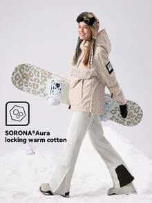 VECTOR MOTION Rebel Pullover Padded Hooded Ski Jacket, Unisex, Windproof, Waterproof, Abrasion-Resistant, Breathable, Stretchy, Half-Zip Hoodie, For Single/Double Board