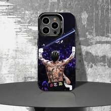 Funda de Teléfono G-Gervonta Boxer D-Davis para 17,16,15,14,13,12,11,Pro,Max,Plus,E Negra Mate a Prueba de Golpes - z1 - Ver 6