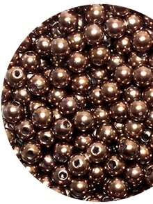 10mm ABS Pearl With Through Hole 125 Units - Crafts - 鏽棕色 - 查看 2