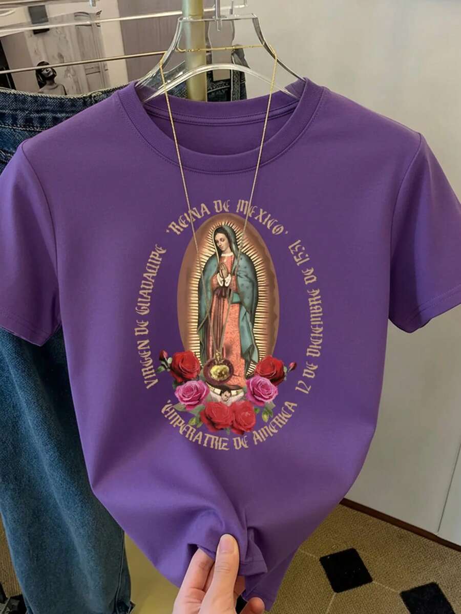 Women T-Shirts - Purple - View 1